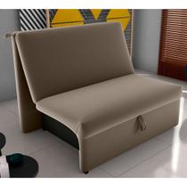 Sofá Cama 2 Lugares Belize Veludo Cappuccino Sofá Cama 2 Lugares Belize Veludo Cappuccino