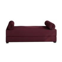 Sofá-Cama 2 Lugares Casal Taylor Eco Algodão Bordo - Mundo Futon