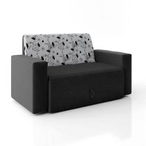 Sofá Cama 2 Lugares Retrátil e Reclinável em Veludo Berlim 142cm