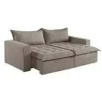 Sofá Cama 2 Lugares Retrátil e Reclinável Linho M-184 Martins Sofá Cama 2 Lugares Retrátil e Reclinável Linho M-184 Martins
