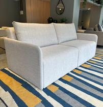 Sofá Cama 200cm em Madeira Eucalipto Barcelona Linho Bege