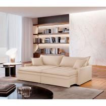 Sofá Cama 2,10M Elegance Linho Meu Sofá Online Sofá Cama 2,10M Elegance Linho Meu Sofá Online