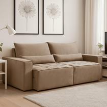 Sofa Cama 240cm Retratil e Reclinavel 4 Lugares Nepal Sofa Cama 240cm Retratil e Reclinavel 4 Lugares Nepal