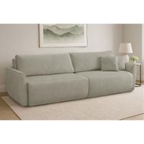 Sofá Cama 270cm Linho Aveludado Cayman Ferguile Sofá Cama 270cm Linho Aveludado Cayman Ferguile