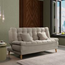 Sofá Cama 3 lugares 185cm Duda Capuccino Matrix