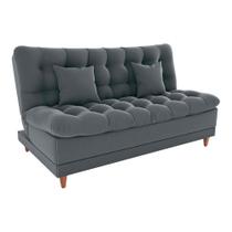 Sofá Cama 3 lugares 185cm Duda Cinza Matrix