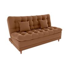 Sofá Cama 3 lugares 185cm Duda Ferrugem Matrix