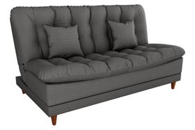 Sofá Cama 3 lugares 185cm Duda Linho chumbo Matrix