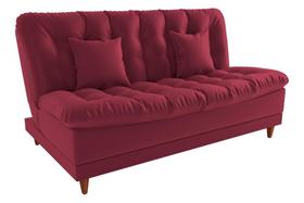 Sofá Cama 3 lugares 185cm Duda Vinho Matrix Sofá Cama 3 lugares 185cm Duda Vinho Matrix