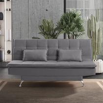 Sofá Cama 3 Lugares 192cm com Pés de Alumínio Luna Sofá Cama 3 Lugares 192cm com Pés de Alumínio Luna