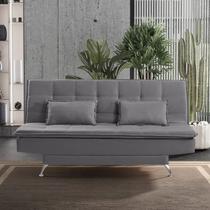 Sofá Cama 3 Lugares 192cm com Pés de Alumínio Luna