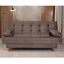 Sofá Cama 3 Lugares 195cm Veludo Holanda Berflex