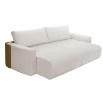 Sofá Cama 3 Lugares 2,30m Orgânico Belissimo Bege / Marrom Sofá Cama 3 Lugares 2,30m Orgânico Belissimo Bege / Marrom