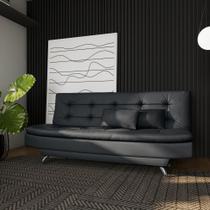 Sofá-Cama 3 Lugares Casal Premium Valuable Preto Sofá-Cama 3 Lugares Casal Premium Valuable Preto