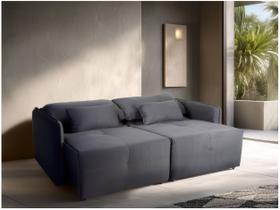 Sofá-cama 3 Lugares Casal Reclinável Veludo Matrix Celine Sofá-cama 3 Lugares Casal Reclinável Veludo Matrix Celine