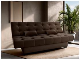 Sofá-cama 3 Lugares Casal Reclinável Veludo Matrix Laila Sofá-cama 3 Lugares Casal Reclinável Veludo Matrix Laila