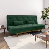 Sofá Cama 3 Lugares em Suede Tokio Yescasa Verde/Castanho Sofá Cama 3 Lugares em Suede Tokio Yescasa Verde/Castanho