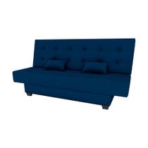 Sofá Cama 3 Lugares Laila Azul Matrix