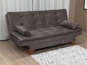 Sofá Cama 3 Lugares Marrom 500 Stilo Plus