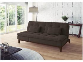 Sofá-cama 3 Lugares Reclinável Suede Linoforte Jade