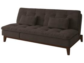 Sofá-cama 3 Lugares Reclinável Suede Linoforte Jade