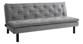 Sofa Cama 3 Lugares Retratil 180x80x78cm Cinza - Rio Cinza Sofa Cama 3 Lugares Retratil 180x80x78cm Cinza - Rio Cinza