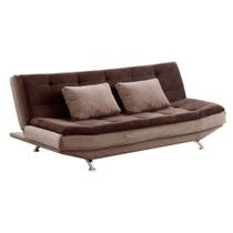 Sofá Cama 3 Lugares Speciale Marrocos Pena Marrom e Bege Sofá Cama 3 Lugares Speciale Marrocos Pena Marrom e Bege