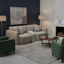 Sofá Cama 4 Lugares 232cm para Sala de Estar Italia Sofá Cama 4 Lugares 232cm para Sala de Estar Italia