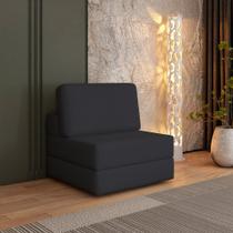 Sofá Cama à Vácuo 1 Lugar Linha Modular Flip Magic