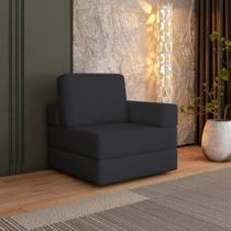 Sofá Cama à Vácuo 1 Lugar Linha Modular Flip Magic