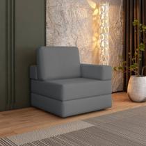 Sofá Cama à Vácuo 1 Lugar Linha Modular Flip Magic