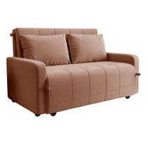 Sofá Cama Amora Matrix Veloplus Reclinável + 2 Almofadas
