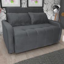 Sofá Cama Amora New 2 Lugares Com Pés de Madeira e Rodízios Sofá Cama Amora New 2 Lugares Com Pés de Madeira e Rodízios