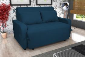 Sofá Cama Amora Suede Azul B254 - Matrix Sofá Cama Amora Suede Azul B254 - Matrix