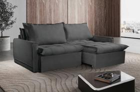 Sofá Cama Amsterdã Caixa Zero 180m Retrátil e Reclinável Movenzo Estofados