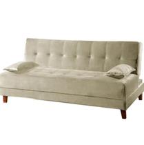 Sofá Cama Arpoador 2 Lugares 185cm Tecido Suede Innove