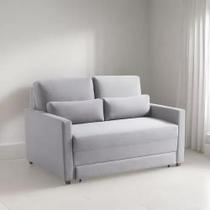 Sofá Cama Aura Linho Clássico 2 Lugares 1,48m