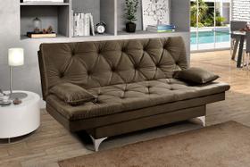 Sofá Cama Áustria Reclinável em Suede - Essencial Estofados