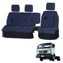 Sofá Cama Banco Completo Euro 5 Cabine Grande Azul Sofá Cama Banco Completo Euro 5 Cabine Grande Azul