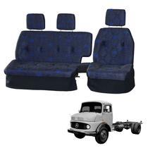 Sofá Cama Banco Completo Mercedes 1113 / 1114 Azul