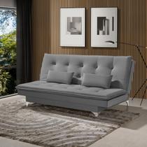 Sofá Cama Bangkok Costura Capitonê Moderna c/ Almofadas Sofá Cama Bangkok Costura Capitonê Moderna c/ Almofadas