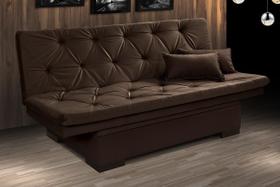 Sofá Cama Baú 3 Lugares Multiuso Em Suede - Essencial Estofados