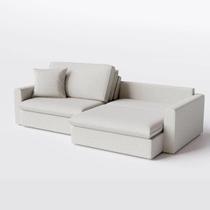 Sofá Cama Bélgica Sem Caixa 2,30m em Linho Cor:Off White