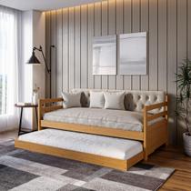 Sofá Cama Bicama Solteiro Madeira Maciça Lux