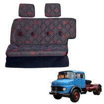 Sofá Cama Caminhão Mercedes 1519 Vermelho