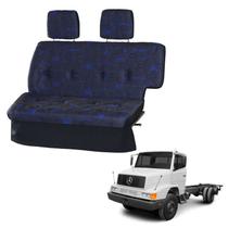 Sofá Cama Caminhão Mercedes 1618 HPN RETO Azul