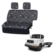 Sofá Cama Caminhão Mercedes 1618 HPN RETO Cinza