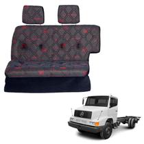 Sofá Cama Caminhão Mercedes 1618 HPN RETO Vermelho