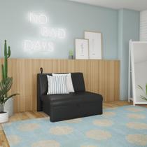 Sofá-Cama Casal 2 Lugares Aninha Preto Sofá-Cama Casal 2 Lugares Aninha Preto