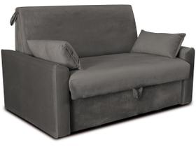 Sofá-cama Casal 2 Lugares com Baú Reclinável Veludo Matrix Cristal